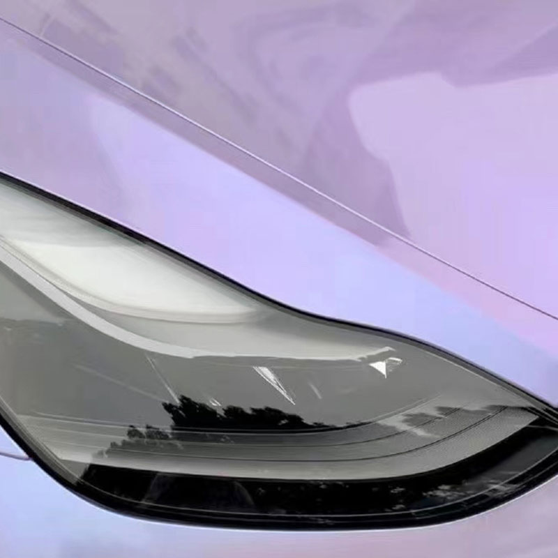 Серебристо-фиолетовая цветная защитная пленка из ТПУ